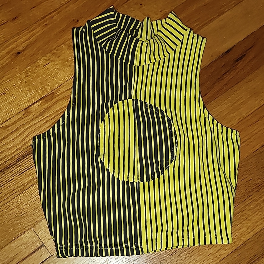 Fashion Brand Company Striped Crop Top